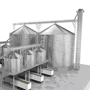 3000 ton silo industrial dryer silo grain storage 6000 ton grain silos