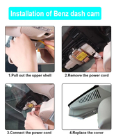 Stealth Cam 4K Hd Verborgen G-Sensor Wifi App Nachtzicht Camera Auto Recorder Dashcam Voor Benz E Klasse Cabriolet