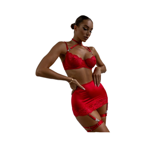 Traje de Baño Bikini de Dos Piezas para Mujer, Moda 2024, con Aros, Ecológico, con Bordado de Encaje, Espalda Descubierta, Sexy, Tanga, Copa 3/4 - Product Image 4