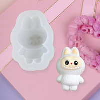 Moule en silicone en forme de lapin Yulixin SM, écologique, non toxique, pour savon fait main, plâtre, chocolat, décorations de gâteaux