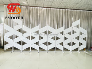 Arco de Hierro para Bodas y Banquetes Personalizado de Fábrica, Arco de Metal Blanco con Patrón, Soporte para Fondo de Escenario - Product Image 4