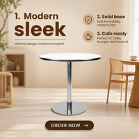 Tables de bar personnalisables JH-BT6 Great Voyage, style moderne minimaliste, en panneaux de bois, pour salon et chambres d'hôtel