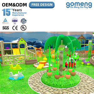 สนามเด็กเล่นในร่มสไตล์ป่า  สถานที่พักผ่อนในร่มสำหรับเด็ก  ธีมป่า  ปราสาทสนุกในร่ม  พร้อมสระบอลและแทรมโพลีน - Product Image 2