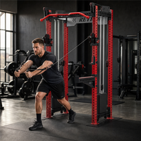 Machine à Câble Croisé Commerciale REYK REYK04, Équipement de Fitness à Poulie Haute, Station Multifonctionnelle, Entraînement de Force en Salle de Sport, Squat