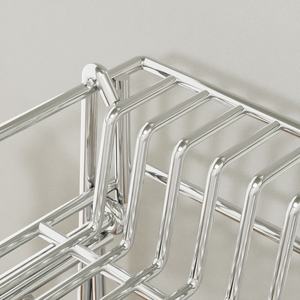 Porte-couverts à <span class=keywords><strong>2</strong></span> étages, rangement de cuisine, acier inoxydable, égouttoir pour vaisselle et bols, organisateur, support pour vaisselle, panier pour évier de cuisine - Product Image 6