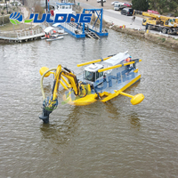 Drague amphibie personnalisée de type Watermaster pour le dragage environnemental et la restauration des rivières