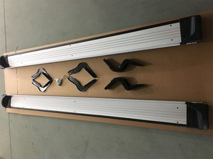 Marchepieds latéraux en aluminium, vente directe usine, compatibles Toyota <span class=keywords><strong>Hilux</strong></span> Vigo 2012 2013 2014, 2 pièces, barres latérales fixes - Product Image 2