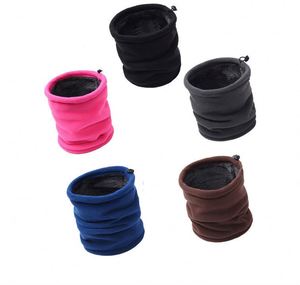 M0124 Dual-layer <b>Scarf</b> Neck Warmer <b>Men</b> Women Fleece Thermal Warm <b>Scarf</b> Camping Hiking Adjustable Head <b>Scarf</b> - Product Image 3