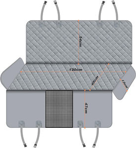 Protector de Asiento Trasero para Perros con Ventana de Malla, Antiarañazos, Antideslizante e Impermeable, Hamaca para Mascotas, Funda para Asiento de Coche para Perros - Product Image 5