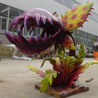 Fleur de cadavre grandeur nature, modèle animatronique d'Halloween avec mouvements, plante animatronique pour parc à thème