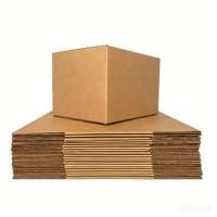 Cajas de Cartón Corrugado de Doble Pared Personalizadas, Cajas de Almacenamiento Resistentes de Color Marrón para Mudanza, Embalaje para Envío con Logotipo