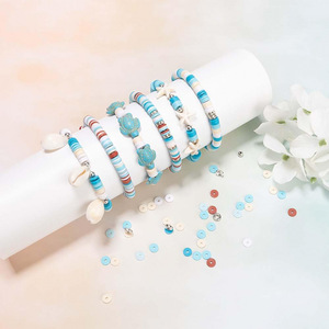 Kit de Fabricación de Joyas con Temática Oceánica, 2630 Piezas, Cuentas de Cerámica, Tortuga, Estrella de Mar, Suministros para Manualidades, para Pulseras Hechas a Mano - Product Image 4