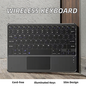 78 Keys Slim ABS Portable Rechargeable Wireless Touchpad BT 5.0 Keyboard for <b>10</b> <b>Inch</b> <b>Tablets</b> iPad <b>10</b>.9 Smartphones - Product Image 2
