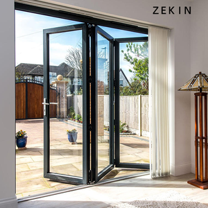 Puerta Plegable de Aluminio y Vidrio Tipo Acordeón, Económica, para Terraza - Product Image 1