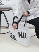 Sac d'emballage non tissé personnalisé pour vêtements homme/femme, boîte à chaussures laminée, sac fourre-tout