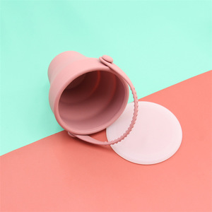 Silicone Baby <b>Snack</b> Cup Soft BPA Free With Handle Lid Toddler Kids Mealtime Container Food Grade Infant Storage Tableware - Product Image 2
