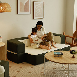 <span class=keywords><strong>Canapé</strong></span> 3 <span class=keywords><strong>places</strong></span> Kino modulaire et inclinable, entièrement déhoussable, en éponge, pour petits espaces, idéal pour la sieste, imperméable, anti-salissures et doux - Product Image 2
