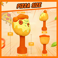 Nouveau Design Drôle Pizza Alimentaire En Peluche Animal Golf Bois Pilote Couverture Golf Tête Couverture Club Golf Headcover