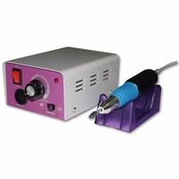 SIMINAIL Perceuse à ongles électrique 25000 tr/min, machine de manucure, équipement d'art avec 6 embouts de perceuse à ongles, pédale de commande, boîte de contrôle, forme 25000