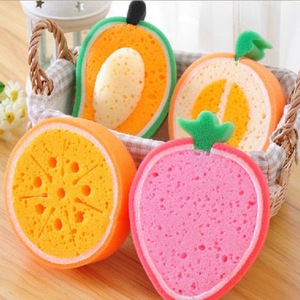 Dễ Thương Trái Cây Hình Chà Miếng Bọt Biển Dày Mài Mòn Miếng Bọt Biển Cho Nhiệm Vụ Nặng Nề Nhà Bếp Làm Sạch & Rửa chén - Product Image 4