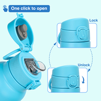 Bouteille d'eau sport en acier inoxydable grande capacité 1L isolée portable pour l'extérieur