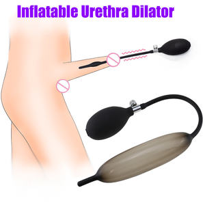 Urètre cathéter dilatateur gonflable extensible cheval oeil bâton Silicone pénis Plug mâle masturbateur formateur jouets sexuels pour hommes - Product Image 3