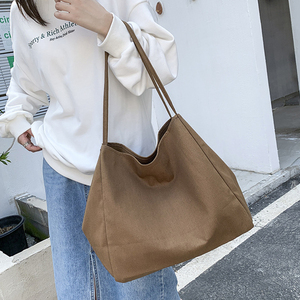 Phong Cách Mới Công Suất Lớn Vải Shopper <span class=keywords><strong>Totes</strong></span> Túi Biểu Tượng Tùy Chỉnh Sinh Thái Tái Sử Dụng Hàng Tạp Hóa Bông Mua Sắm Tote Túi Cho Phụ Nữ Vai - Product Image 5