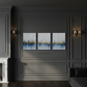 Conjunto de arte de pared en lienzo con diseño de olas del océano, 3 piezas, <span class=keywords><strong>cuadro</strong></span> enmarcado para decoración de sala de estar y dormitorio - Product Image 3