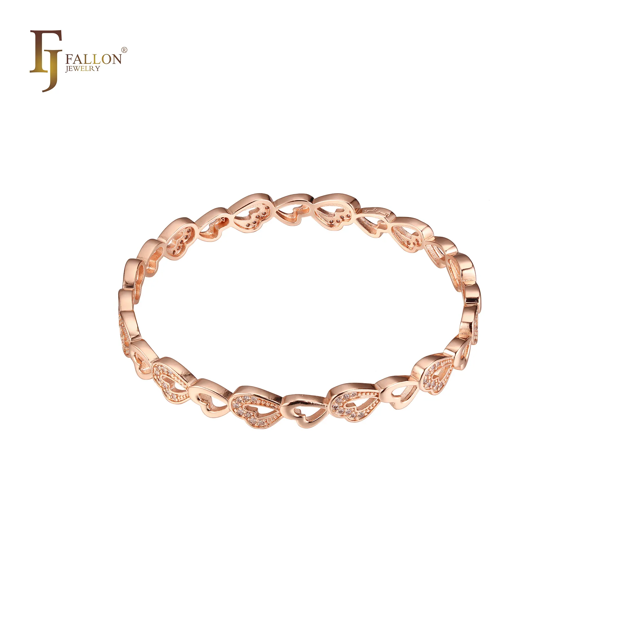 F87200019 FJ Fallon Pulseras de joyería de moda, base de Latón chapado en oro rosa