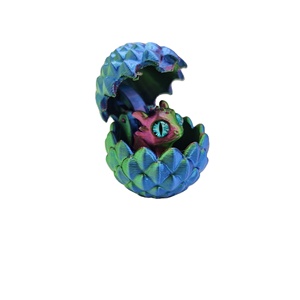 Mini Huevo de Dragón Creativo y Lindo, Modelo Impreso en 3D, Juguete Coleccionable de Plástico Único para Niños, Regalo para Decoración - Product Image 1