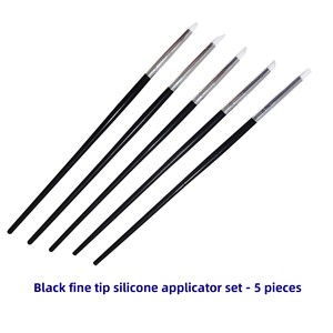 5pcs <b>Silicone</b> Dotting Pen Set Nail Art Hollow Carving Embossing Clay Pottery Soft <b>Tool</b> - Product Image 3