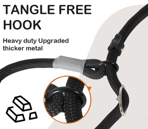 भारी शुल्क नायलॉन मल्टीफंक्शन स्लिप के साथ आरामदायक कुत्ते के कॉलर और लीश - Product Image 2