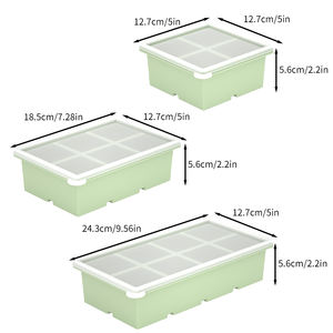 Silikon Eiswürfel form Tablett groß 6 Gitter 8 Gitter 4 Gitter Wieder verwendbare Stange Zubehör Eismaschine Werkzeug - Product Image 2