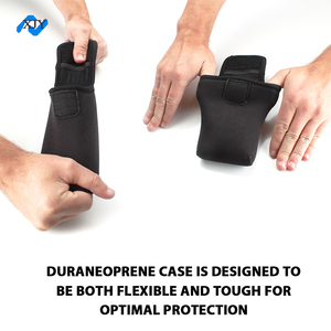 Étui en néoprène souple pour lunettes de protection, prêt pour l'extérieur, avec boucle de ceinture robuste et mousqueton à clip rapide - Étui uniquement - Product Image 3