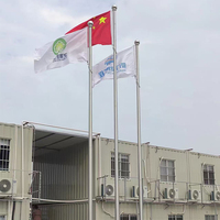 Mât de drapeau commercial extérieur le plus grand, 20m, 30m, 50m, mât de drapeau automatique en alliage d'aluminium