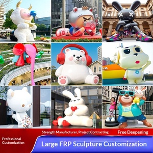 Glass Fiber Sculpture Customized Outdoor <b>Large</b> Cartoon Character IP Shopping Mall Beautiful Decoration Landscape Small <b>Ornament</b> - Product Image 6