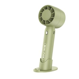 Ventilateur portable numérique à pression manuelle QM, personnalisé avec logo, haute vitesse, silencieux, à batterie, pour l'été, idéal pour les extensions de cils - Product Image 2