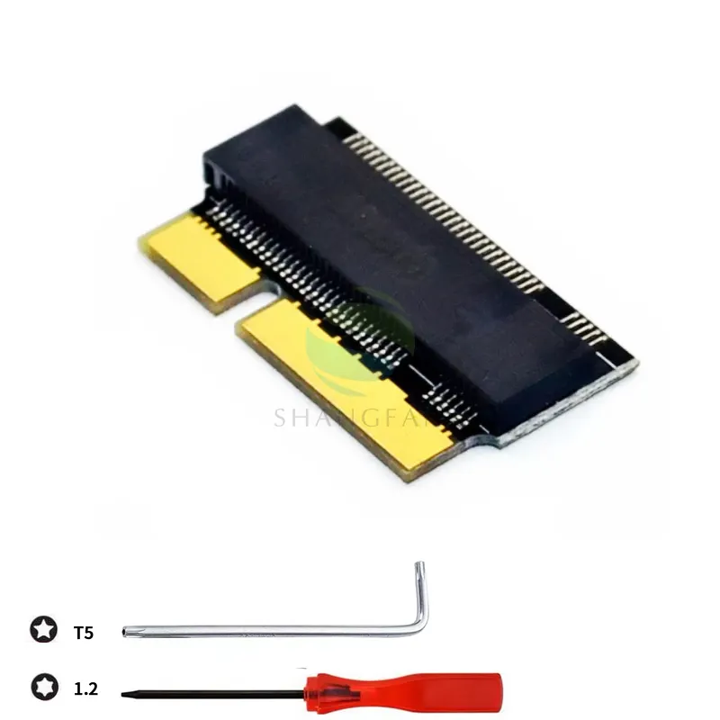 ใหม่ M2 NGFF SSD เป็น SATA 7 + 17 Pin การ์ดอะแดปเตอร์และเครื่องมือขับสกรู2012สำหรับ MacBook Pro MC976 A1425 A1398