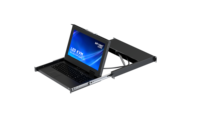 Commutateur KVM LED compact 15,6 pouces 8 ports VGA HD, console de commutation KVM en rack 1U, prend en charge 1920*1080P, écran LCD 15,6 pouces