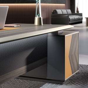 Mobilier de bureau design moderne et luxueux de 3.2m en forme de L pour <span class=keywords><strong>directeur</strong></span> général - Product Image 4