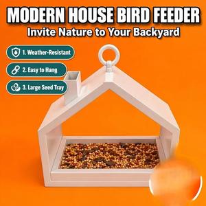 Comedero para Pájaros con Forma de Casa, Impreso en 3D, con Diseño de Animales, para Colgar al Aire Libre, sin Electricidad, Decoración de Jardín - Product Image 2