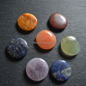 Rozrin <b>Crystals</b> Carved Gemstone Love Theme <b>Chakra</b> <b>Set</b> 028 for Feng Shui Art Collectible Meditation - Product Image 4