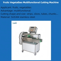 Commerciële multifunctionele groentesnijmachine, industriële aardappel snij-, plak- en raspmachine
