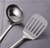 Ensemble d'ustensiles de cuisine en acier inoxydable, poli miroir brillant de haute qualité outils de cuisine accessoires ensemble d'ustensiles de cuisine