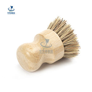 فرشاة غسيل أطباق من ألياف النخيل مستديرة من الخيزران - Product Image 3