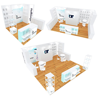 Stand d'exposition portable pour l'art de 10'x20', conception de stand d'exposition en forme d'arche
