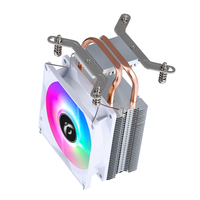 QiuzAim Desktop X79 CPU dissipateur de chaleur 9cm lumineux 2/4/6 caloduc refroidi par air double canal 2011 CPU ventilateur 4 broches E5 silencieux X99
