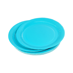 LOT DE 20 ASSIETTES EN PAPIER DIAM. VITAMINES BLEUES 18CM - Product Image 1