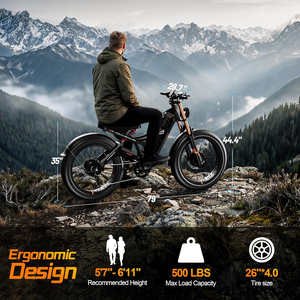 Bicicleta Eléctrica 2026 eAhora Romeo Pro 2 52V 70Ah con Potente Motor Dual y Batería Extraíble Grande para Adultos - Product Image 4