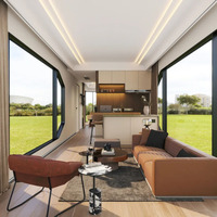 Capsule spatiale en acier galvanisé de 40 pieds sur mesure / Conteneur mobile / Cabine / Villa préfabriquée / Mini-maison / Maison préfabriquée modulaire / Maison moderne